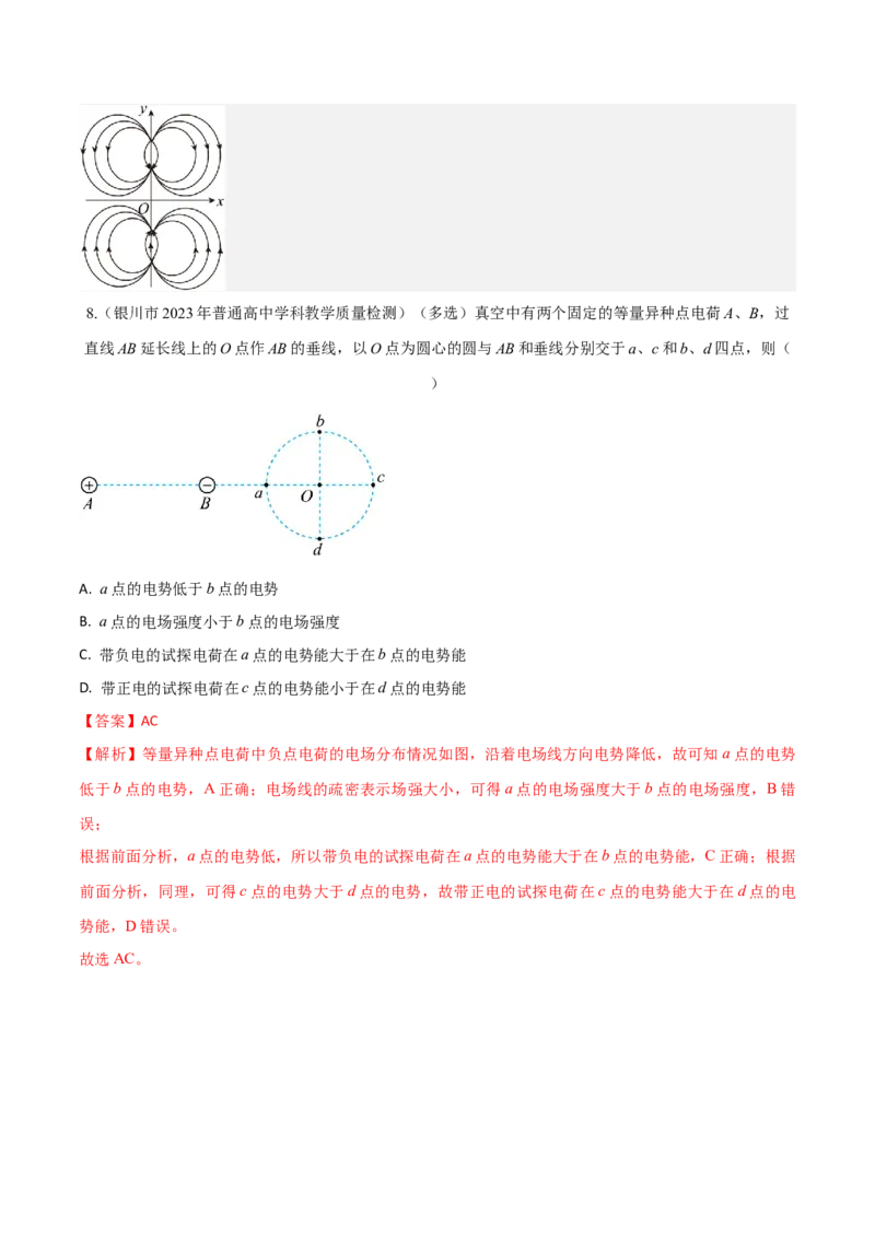 秘籍14电场的性质热点问题-备战2023年高考物理抢分秘籍（新高考专用）（解析版）_4.2025物理总复习_2023年新高复习资料_备战2023年高考物理抢分秘籍（新高考专用）
