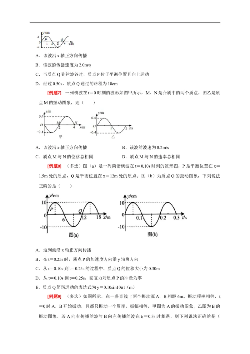 专题32机械波（原卷版）_4.2025物理总复习_赠品通用版（老高考）复习资料_专项复习_2023年高考冲刺物理热点知识讲练与题型归纳（全国通用）