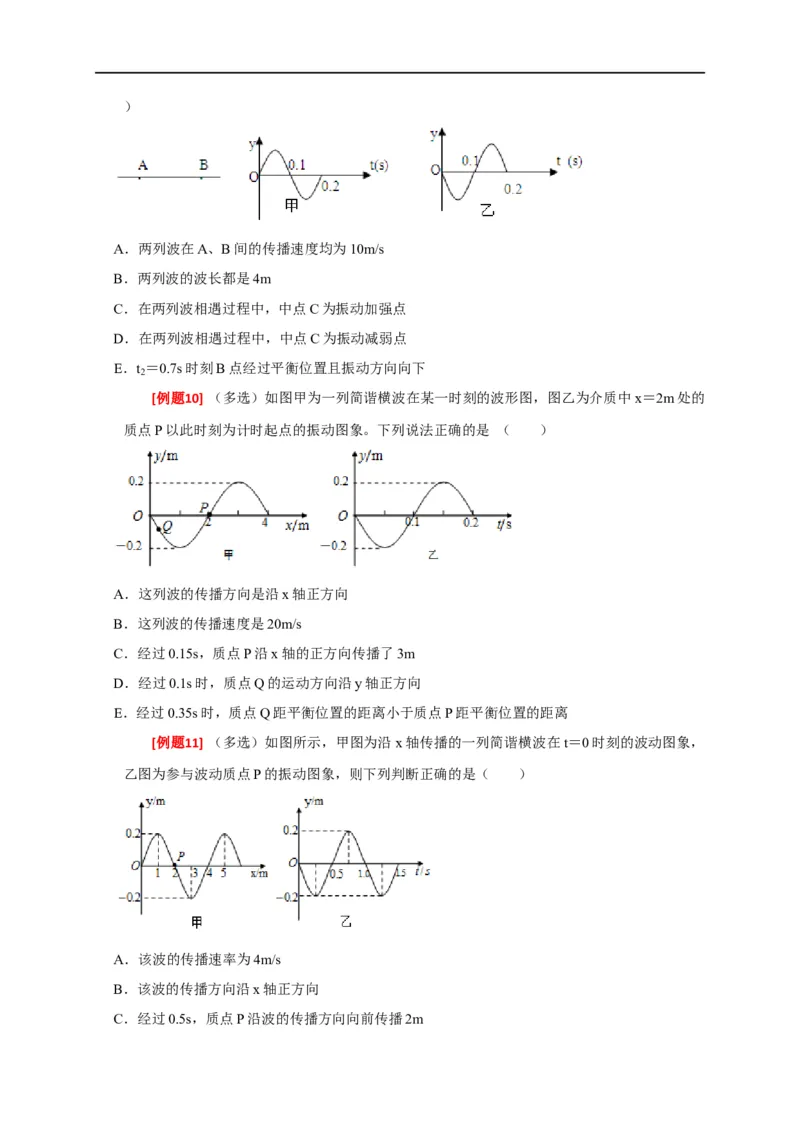 专题32机械波（原卷版）_4.2025物理总复习_赠品通用版（老高考）复习资料_专项复习_2023年高考冲刺物理热点知识讲练与题型归纳（全国通用）
