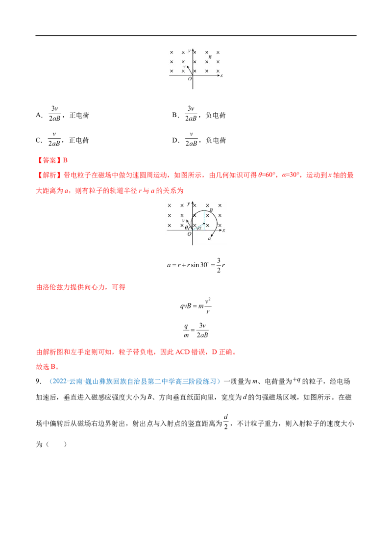 专题24磁场对运动电荷(带电体)的作用&mdash;&mdash;全攻略备战2023年高考物理一轮重难点复习（解析版）_4.2025物理总复习_2023年新高复习资料_一轮复习