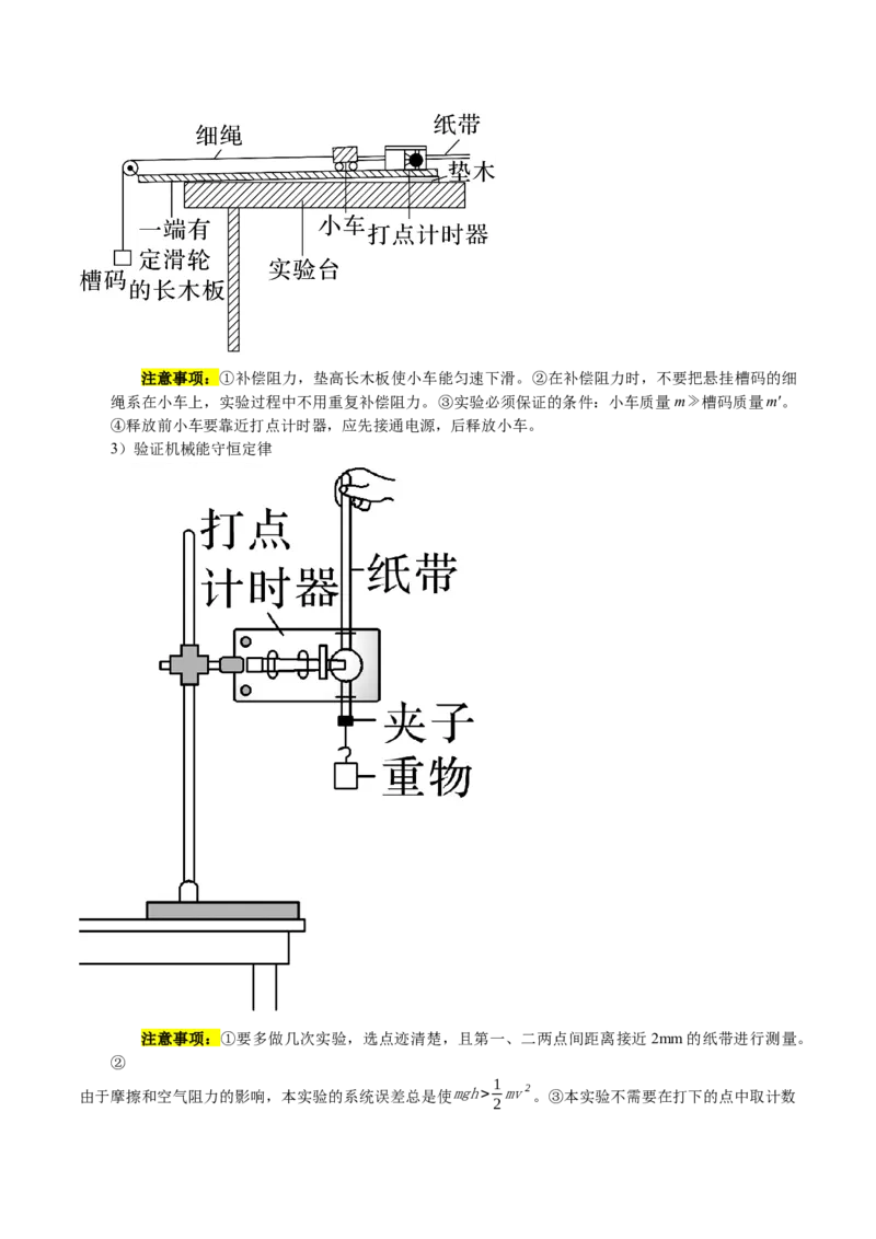 专题19力学实验（讲义）（解析版）_4.2025物理总复习_2024年新高考资料_2.2024二轮复习_2024年高考物理二轮复习讲练测（新教材新高考）