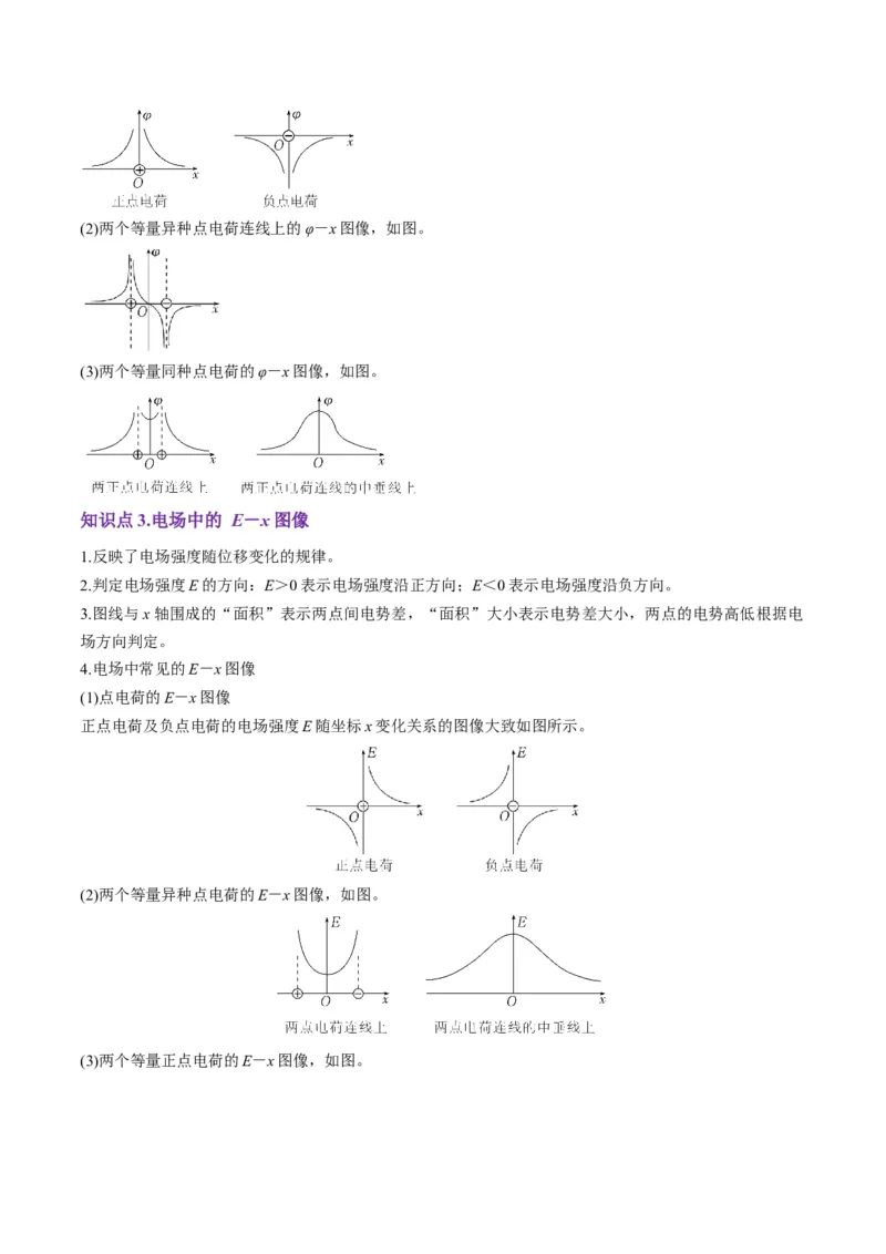 第35讲电场中的功能关系及图像问题（讲义）（原卷版）_4.2025物理总复习_2025年新高考资料_一轮复习_2025年高考物理一轮复习讲练测（新教材新高考）