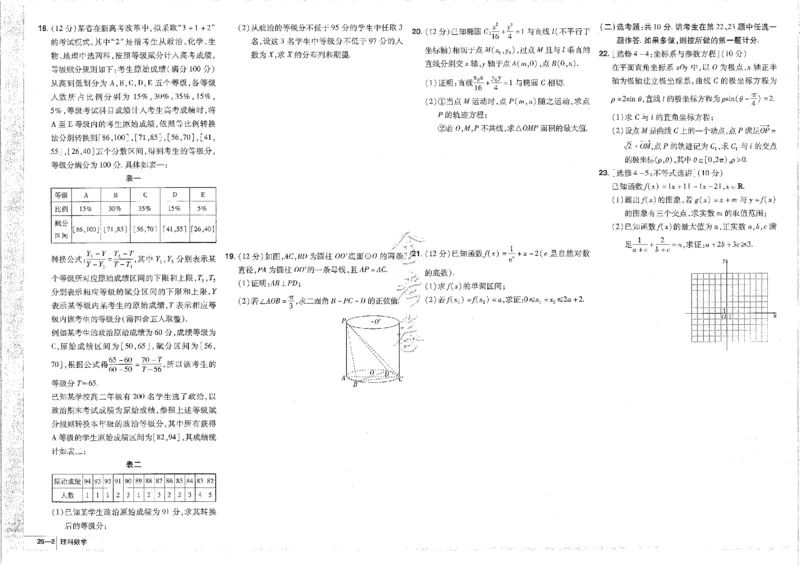 2023理科&mdash;金考卷45套_2.2025数学总复习_数学高考模拟题_2023年模拟题_老高考_理科数学&middot;全国甲卷2023金考卷