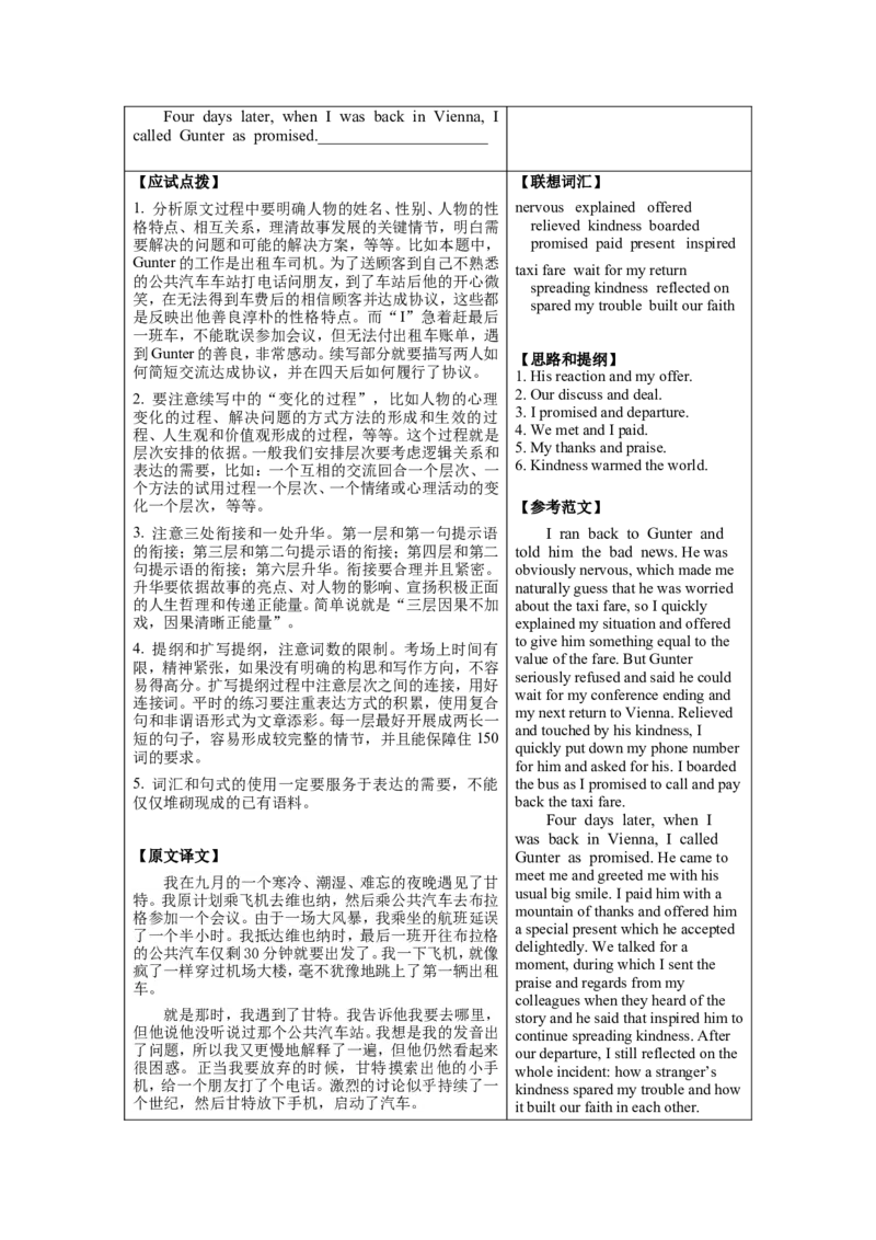 2024年高考英语真题（新高考I卷）读后续写解读分析学案_3.2025英语总复习_2025年新高考资料_专项复习_备考2025&middot;真题解码2024年高考英语真题（新高考I卷）各题型解读分析学案