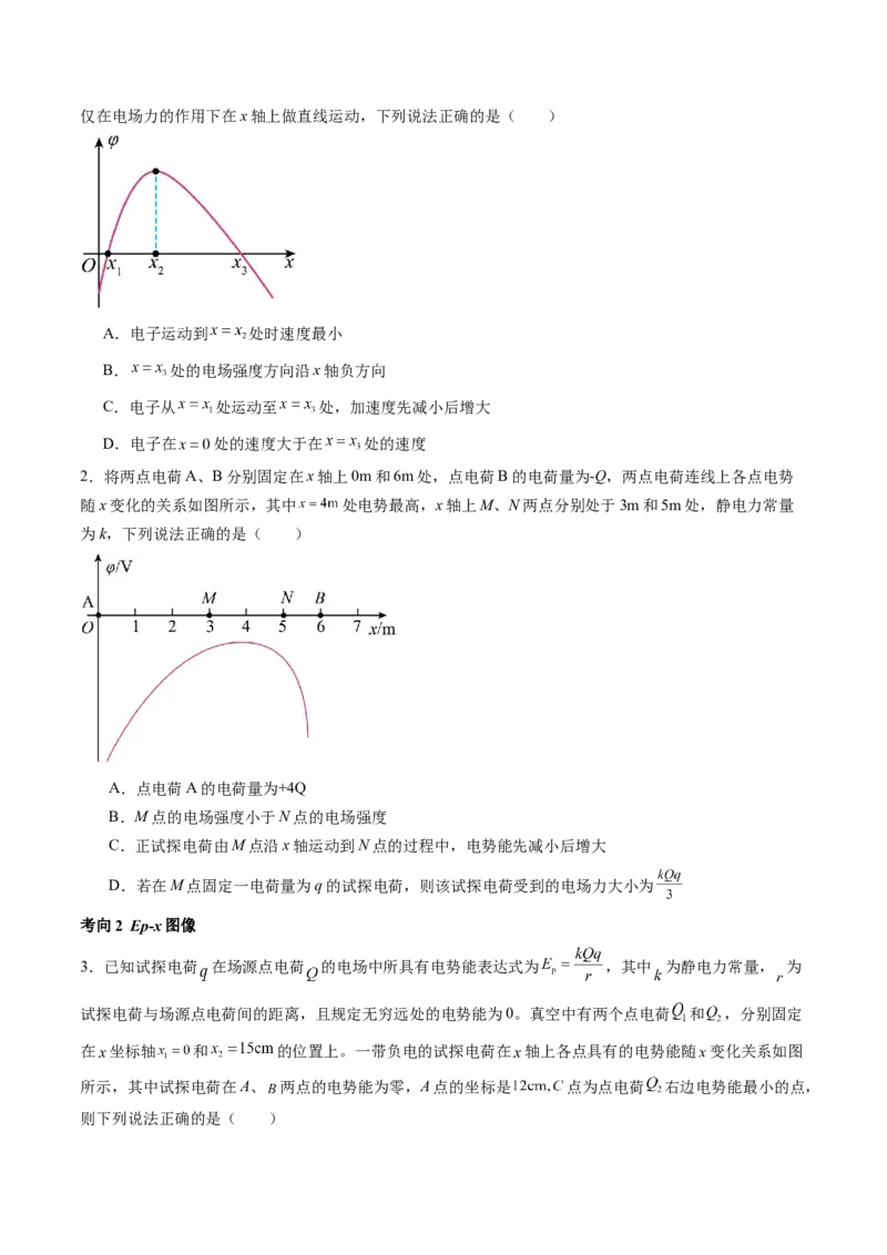 第38讲静电能的性质（讲义）（原卷版）_4.2025物理总复习_2024年新高考资料_1.2024一轮复习_2024年高考物理一轮复习讲练测（新教材新高考）_第38讲静电能的性质（讲义）