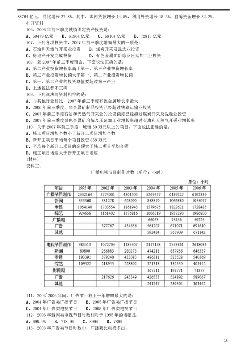 2009年0426西藏公务员考试《行测》真题_34省+国考真题_34省考+国考pdf版推荐用这个版本_34省行测+申论真题pdf推荐用这个版本_西藏公务员考试真题&mdash;&mdash;行测09-19_题目