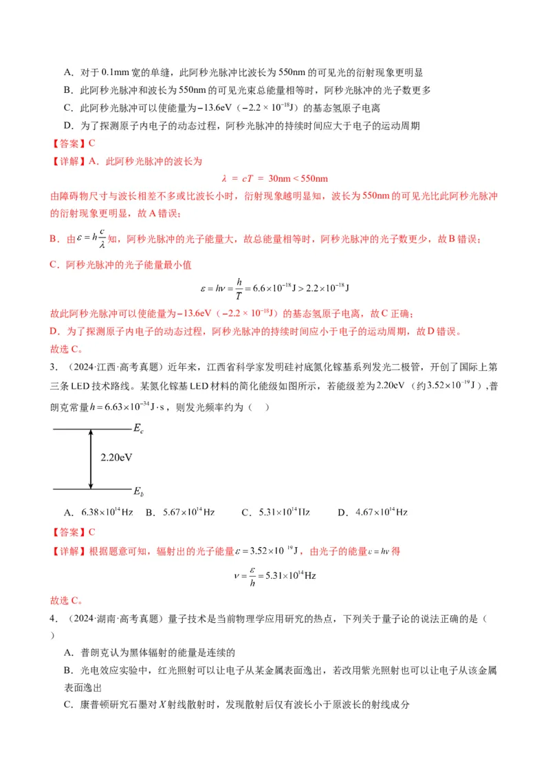 第67讲光电效应波粒二象性（讲义）（解析版）_4.2025物理总复习_2025年新高考资料_一轮复习_2025年高考物理一轮复习讲练测（新教材新高考）