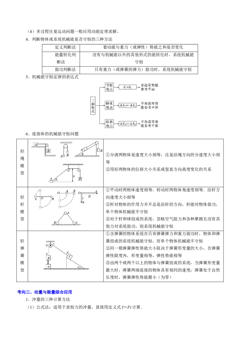 押江苏卷10题功、能、动量综合（原卷版）_4.2025物理总复习_2024年新高考资料_5.2024三轮冲刺_备战2024年高考物理临考题号押题（江苏卷）322751514