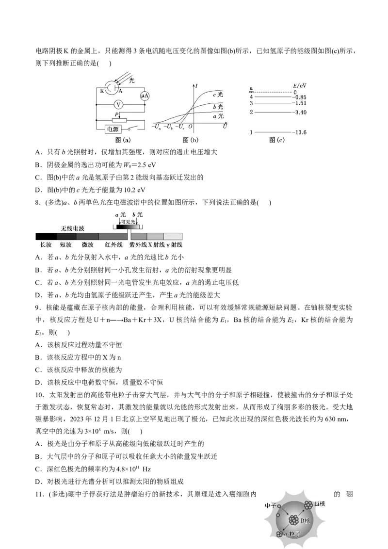 第68讲原子结构和原子核（练习）（原卷版）_4.2025物理总复习_2025年新高考资料_一轮复习_2025年高考物理一轮复习讲练测（新教材新高考）