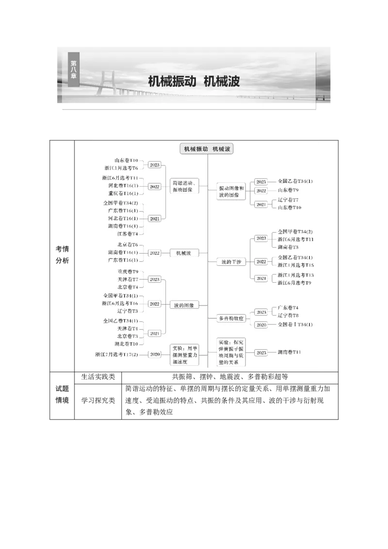 第八章　第1课时　机械振动_4.2025物理总复习_2025年新高考资料_一轮复习_2025物理大一轮复习讲义+课件ppt（完结）_2025物理大一轮复习讲义学生用书Word版文档整书_2025大一轮复习讲义