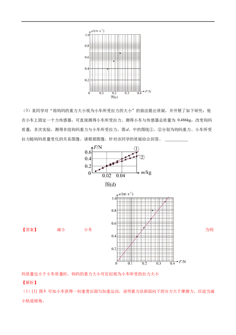 实验04探究加速度与物体受力、物体质量的关系&mdash;&mdash;全攻略备战2023年高考物理一轮重难点复习（解析版）_4.2025物理总复习_2023年新高复习资料_一轮复习