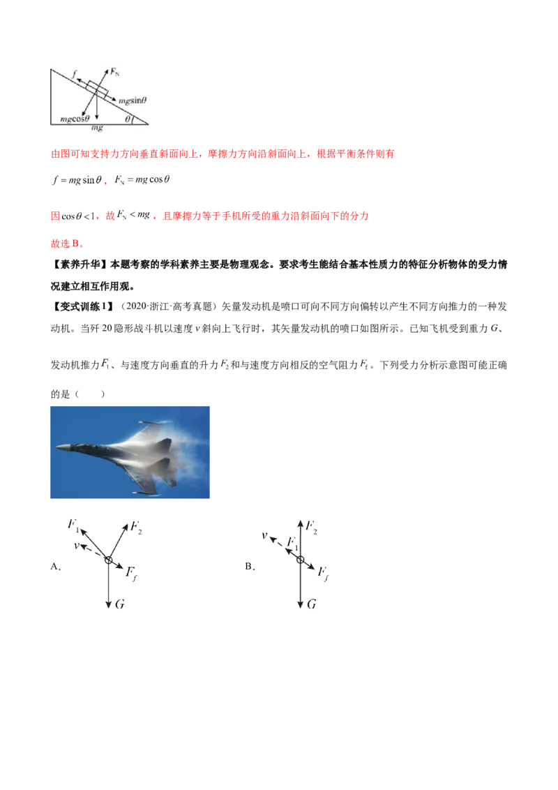专题2.2　受力分析　共点力的平衡讲&mdash;&mdash;2023年高考物理一轮复习讲练测（新教材新高考通用）（解析版）_4.2025物理总复习_2023年新高复习资料_一轮复习