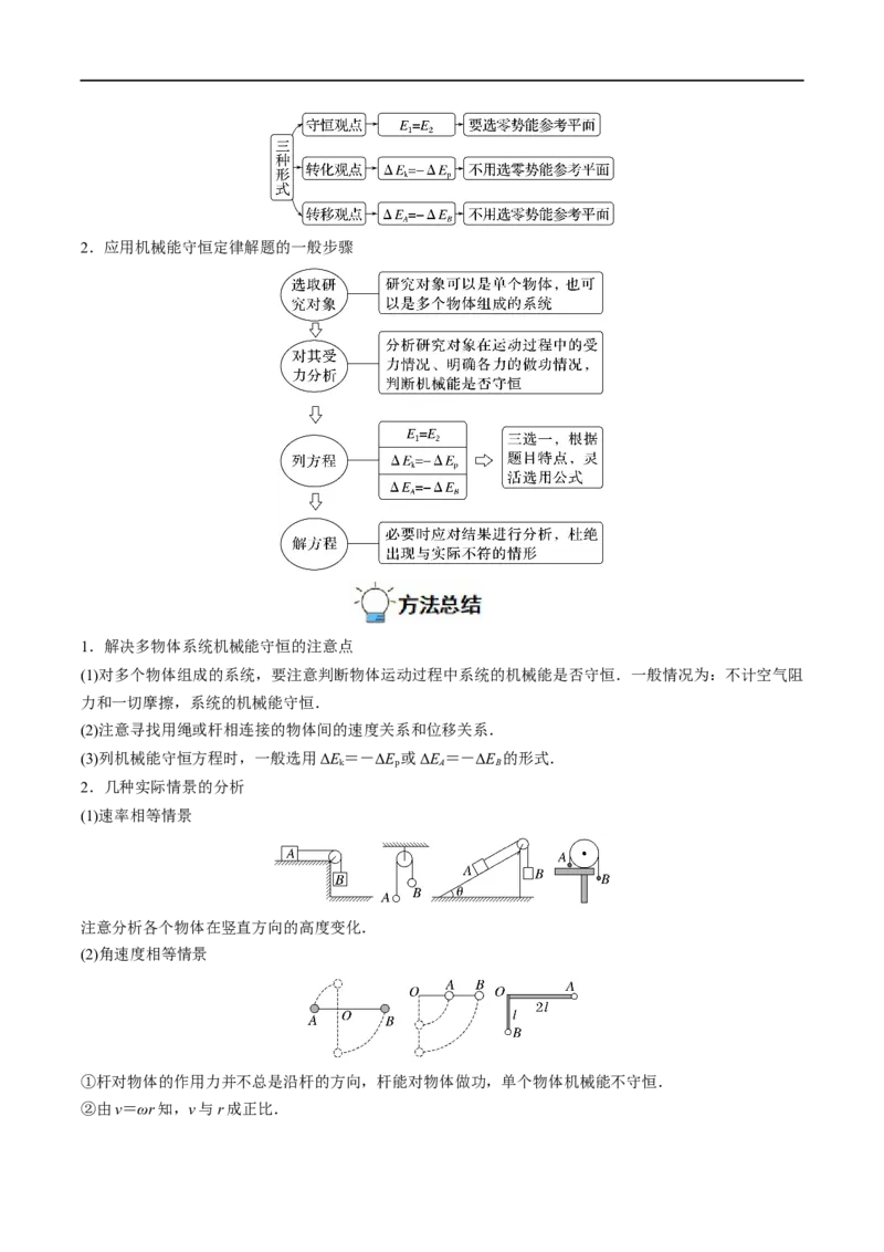 专题14机械能守恒定律及其应用&mdash;&mdash;全攻略备战2023年高考物理一轮重难点复习（解析版）_4.2025物理总复习_2023年新高复习资料_一轮复习_全攻略备战2023年高考物理一轮重难点复习