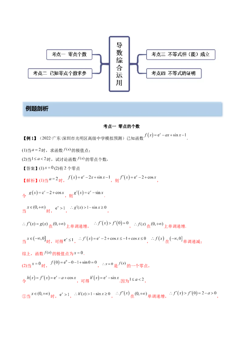 4.5导数的综合运用（精讲）（提升版）（解析版）_2.2025数学总复习_2023年新高考资料_一轮复习_2023年高考数学一轮复习（提升版）（新高考地区专用）