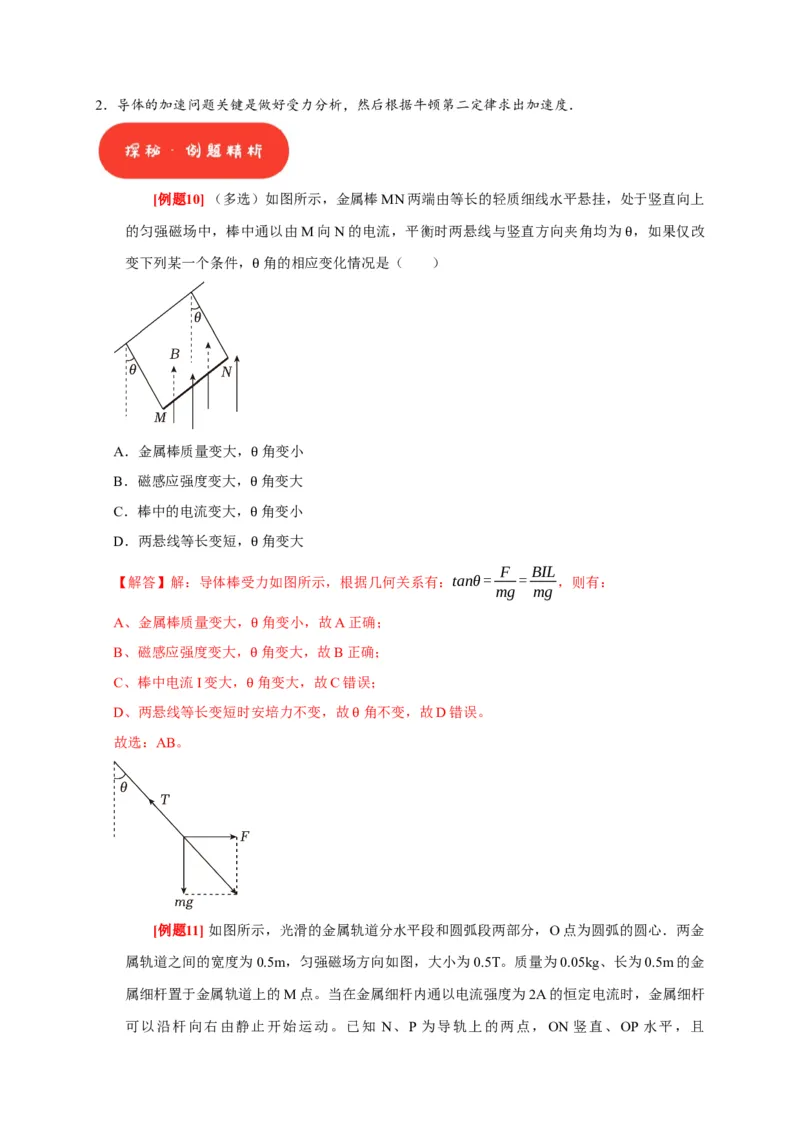 第21讲　磁场的描述磁场对电流的作用（解析版）_4.2025物理总复习_2025年新高考资料_一轮复习_2025届高考物理一轮复习考点精讲精练（全国通用）（完结）
