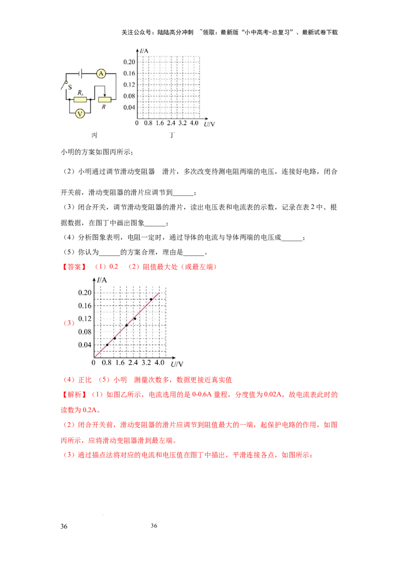 必考实验09.用电流表和电压表测量电阻（解析版）_02中考总复习（2026版更新中）_04-物理-中考总复习_2025年中考复习资料_2025年物理中考二轮复习21个必考12个常考实验三题型新考法专项精练