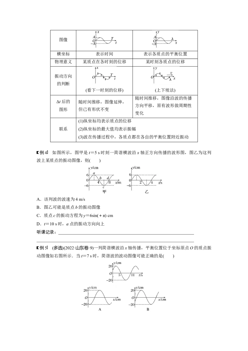 第8章第2讲　机械波_4.2025物理总复习_2024年新高考资料_1.2024一轮复习_2024年高考物理一轮复习讲义（新人教版）_学生版在此文件夹_大一轮复习讲义