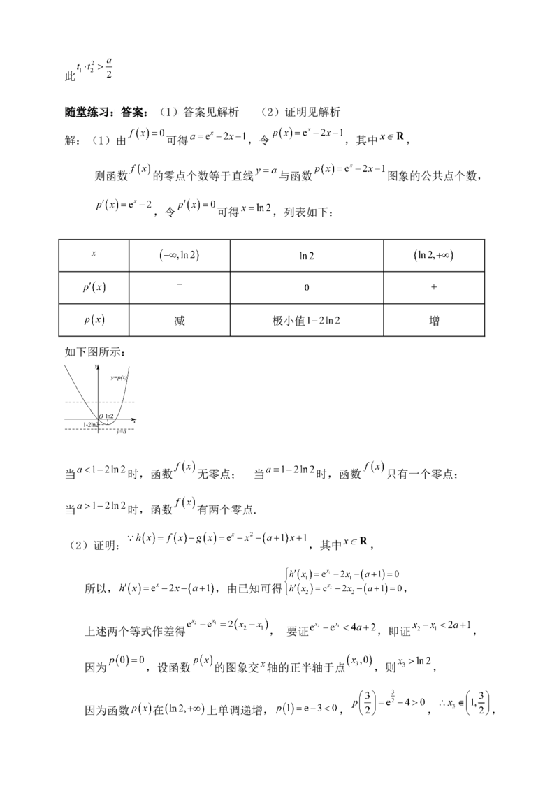 2025高考总复习专项复习--一元函数的导数及其应用专题二（含解析）_2.2025数学总复习_2025年新高考资料_专项复习_2025高考总复习专项复习之一元函数的导数及其应用专题（完结）