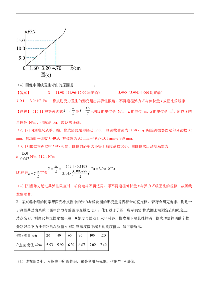 专题15力学实验（精练）（解析版）_4.2025物理总复习_赠品通用版（老高考）复习资料_二轮复习_2023年高考物理二轮复习讲练测（全国通用）