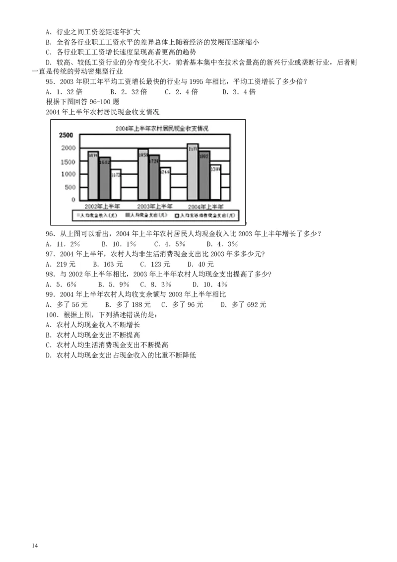 2004年广东公务员考试《行测》真题（下半年）_34省+国考真题_34省考+国考pdf版推荐用这个版本_34省行测+申论真题pdf推荐用这个版本_广东公务员考试真题pdf版_题目