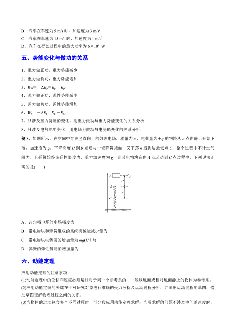 秘籍12功能关系热点问题综合-备战2023年高考物理抢分秘籍（新高考专用）（原卷版）_4.2025物理总复习_2023年新高复习资料_备战2023年高考物理抢分秘籍（新高考专用）