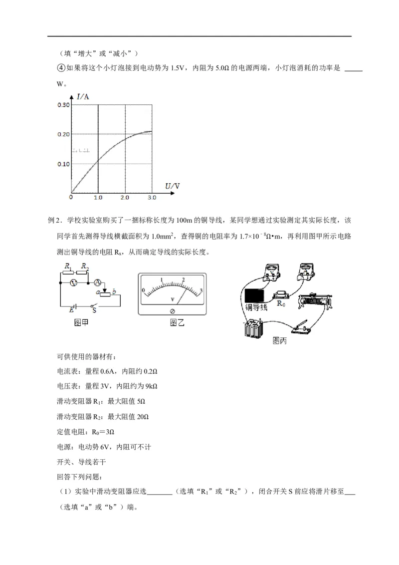 第71讲电路设计之两种控制电路与六种测量电路以及器材选择原则（原卷版）_4.2025物理总复习_2023年新高复习资料_专项复习_2023届高三物理高考复习101微专题模型精讲精练