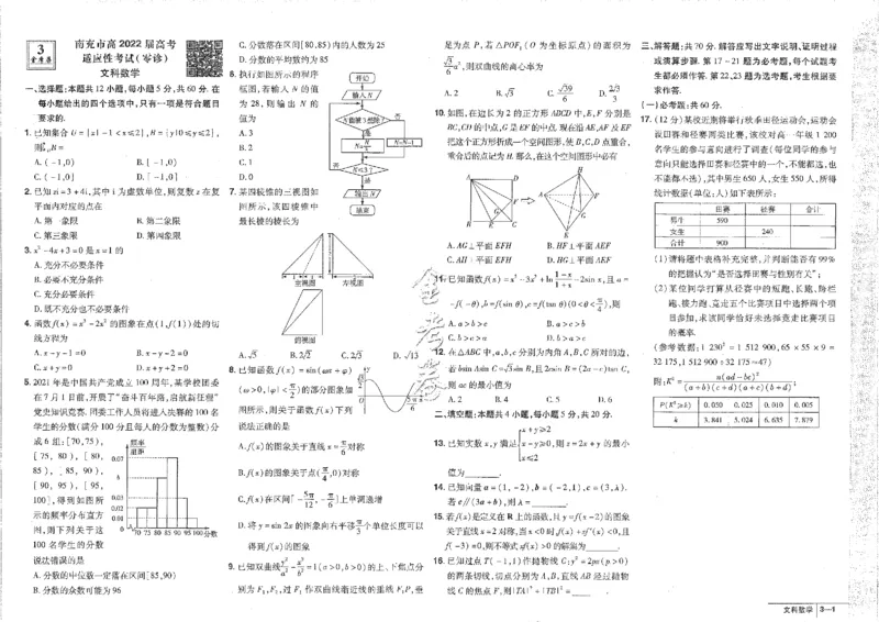 2023文科&mdash;金考卷45套_2.2025数学总复习_数学高考模拟题_2023年模拟题_老高考_文科数学全国甲卷2023金考卷