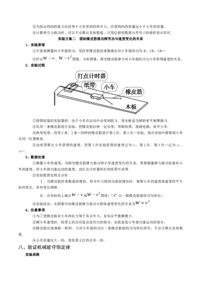 专题20力学实验-口袋书2023年高考物理必背知识手册_38144811(1)_4.2025物理总复习_2023年新高复习资料_备战2023年高考物理抢分秘籍（新高考专用）