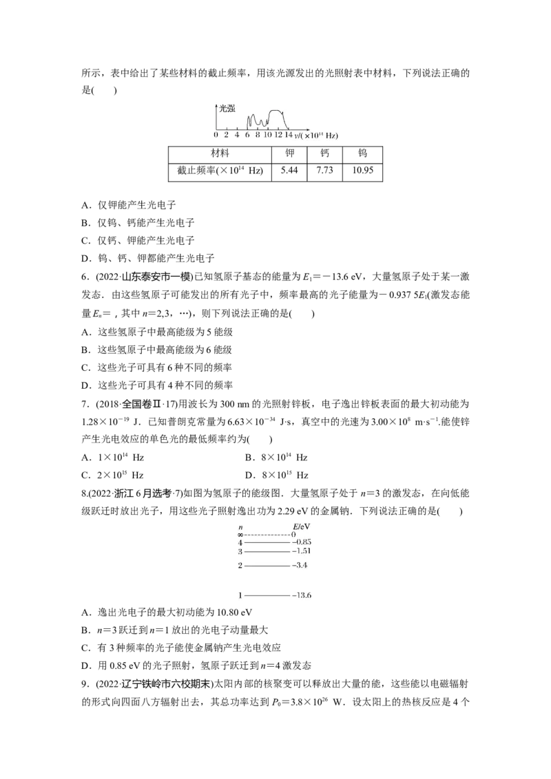 第1部分专题6第15讲　近代物理_4.2025物理总复习_赠品通用版（老高考）复习资料_二轮复习_2023年高考物理二轮复习讲义+课件（全国版）_2023年高考物理二轮复习讲义（全国版）