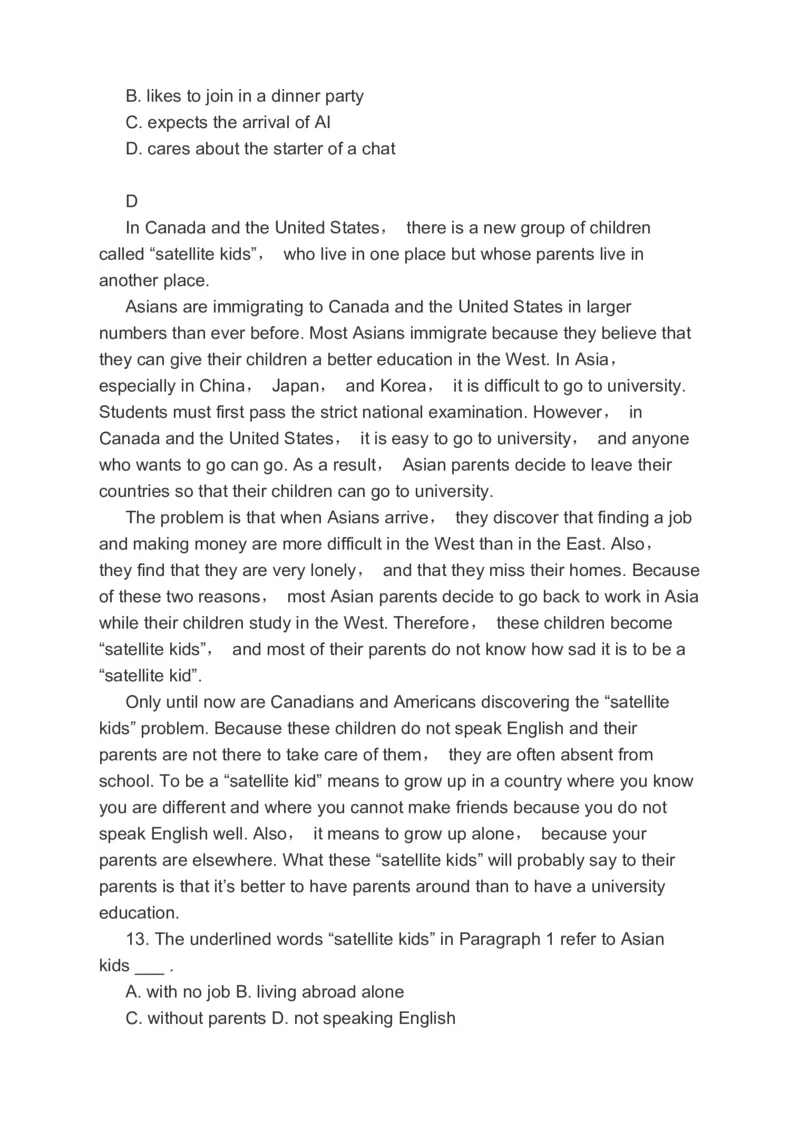 2023届高考英语二轮复习阅读理解阅读七选五书面表达分类综合训练（含答案）_3.2025英语总复习_赠品通用版（老高考）复习资料_二轮复习