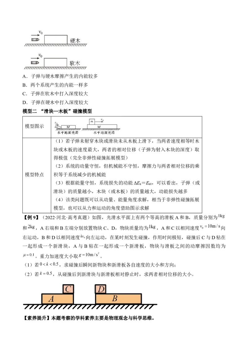 专题9.2　动量守恒定律及应用讲&mdash;&mdash;2023年高考物理一轮复习讲练测（新教材新高考通用）（原卷版）_4.2025物理总复习_2023年新高复习资料_一轮复习