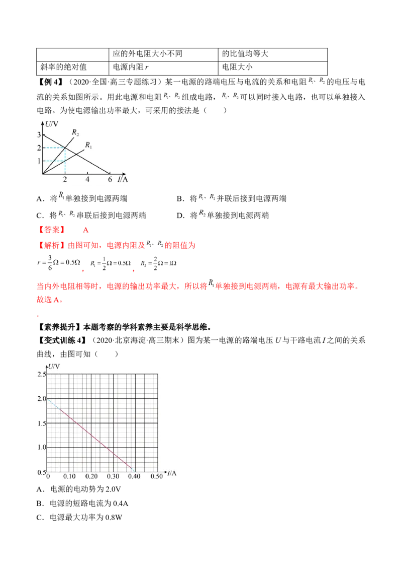 专题8.2　闭合电路的欧姆定律讲&mdash;&mdash;2023年高考物理一轮复习讲练测（新教材新高考通用）（解析版）_4.2025物理总复习_2023年新高复习资料_一轮复习
