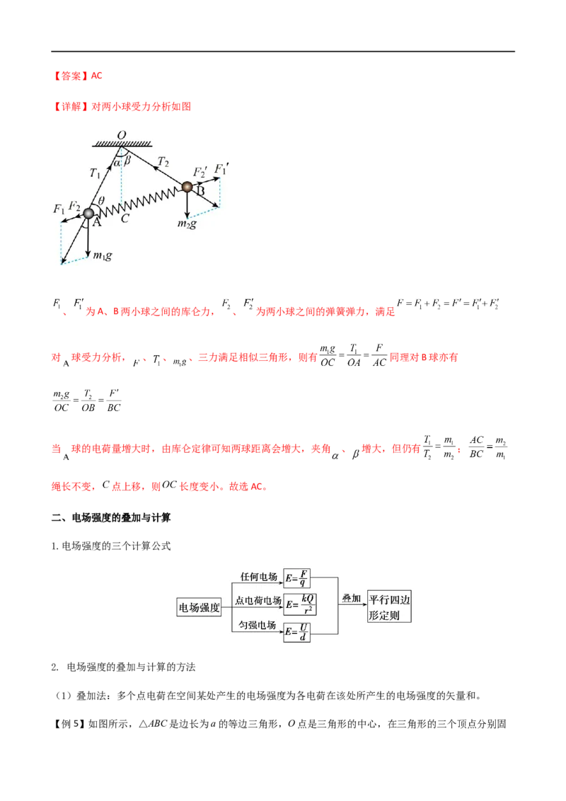 专题43库仑定律、电场强度和电场线（解析版）_4.2025物理总复习_2023年新高复习资料_一轮复习_2023届高三物理一轮复习多维度导学与分层专练