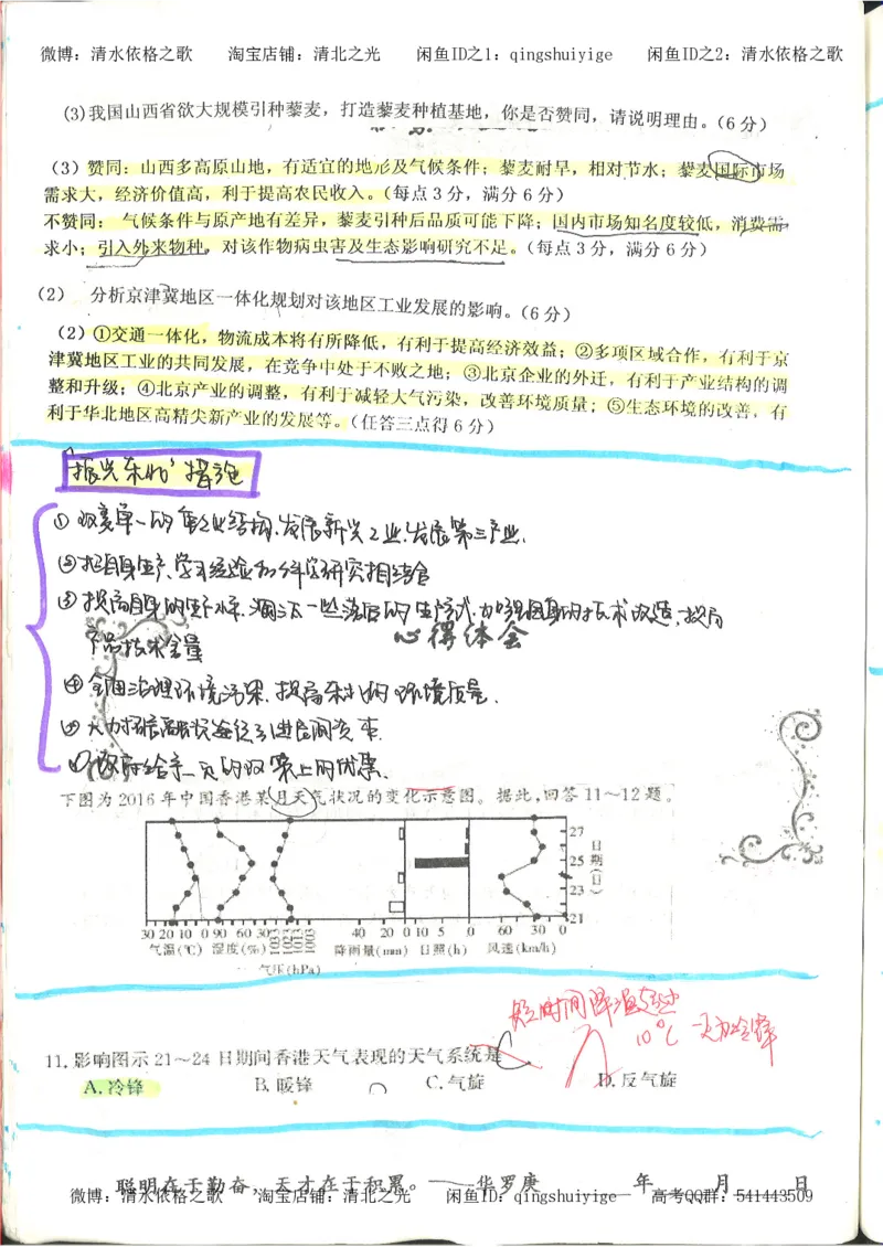 4.衡水中学高考积累与改错_地理（第4本）_162页_高中衡水学霸笔记_高中全部赠品_错题集高中九科_地理积累与改错