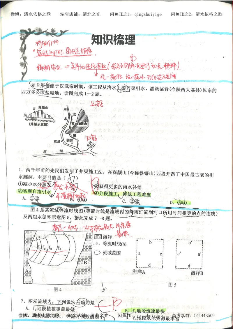 4.衡水中学高考积累与改错_地理（第4本）_162页_高中衡水学霸笔记_高中全部赠品_错题集高中九科_地理积累与改错