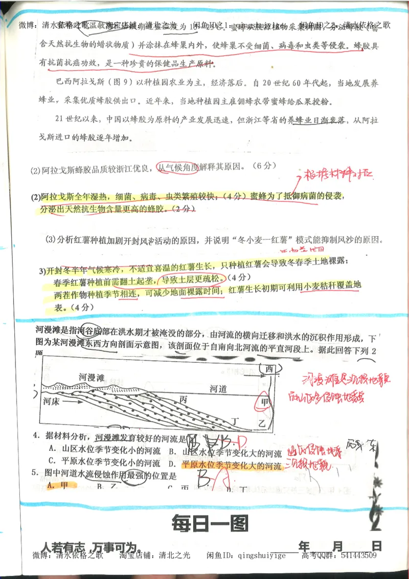 4.衡水中学高考积累与改错_地理（第4本）_162页_高中衡水学霸笔记_高中全部赠品_错题集高中九科_地理积累与改错