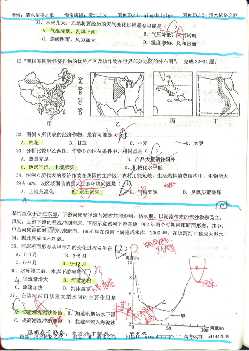 4.衡水中学高考积累与改错_地理（第4本）_162页_高中衡水学霸笔记_高中全部赠品_错题集高中九科_地理积累与改错