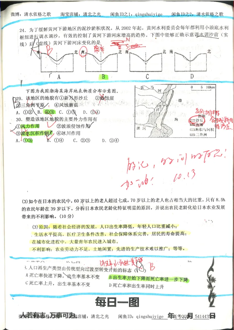 4.衡水中学高考积累与改错_地理（第4本）_162页_高中衡水学霸笔记_高中全部赠品_错题集高中九科_地理积累与改错