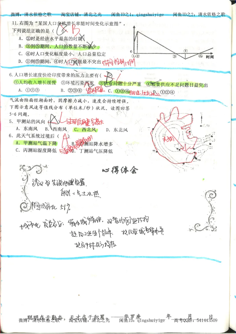4.衡水中学高考积累与改错_地理（第4本）_162页_高中衡水学霸笔记_高中全部赠品_错题集高中九科_地理积累与改错