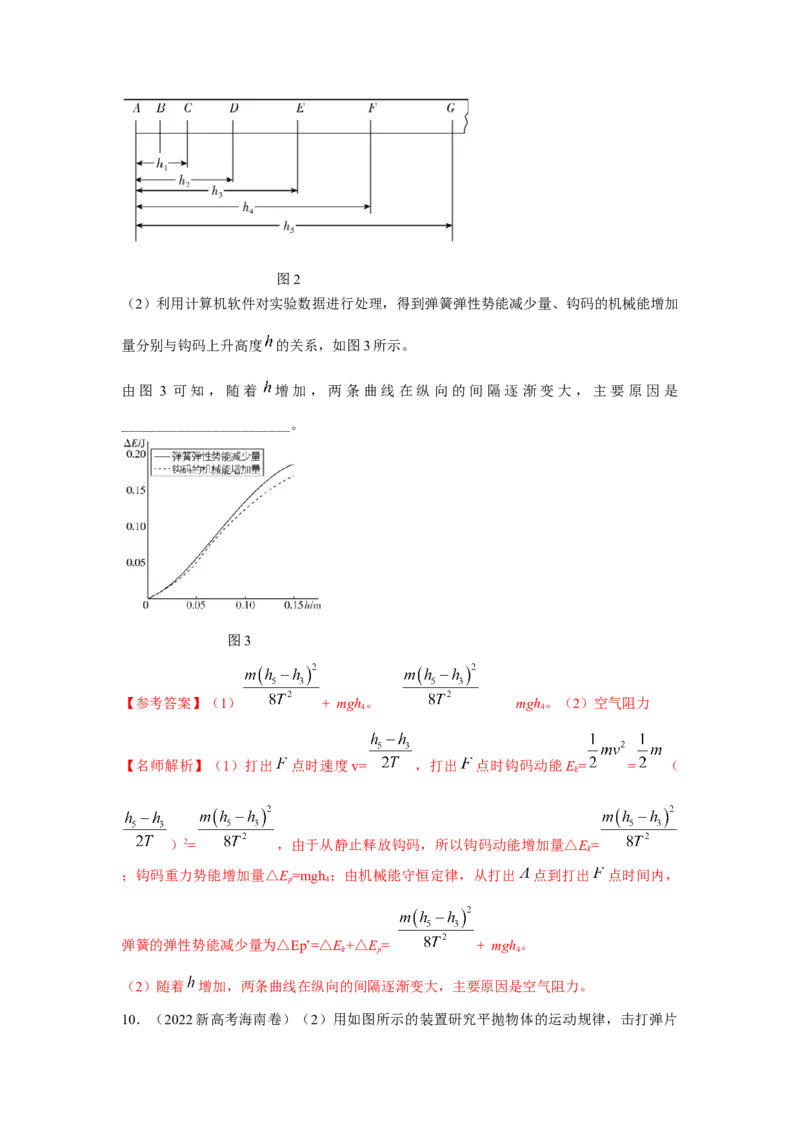 专题15.力学实验--2023高考二轮复习(解析版)_4.2025物理总复习_2023年新高复习资料_二轮复习_2023年高考物理二轮复习二十五专题精练287608825_专题15力学实验