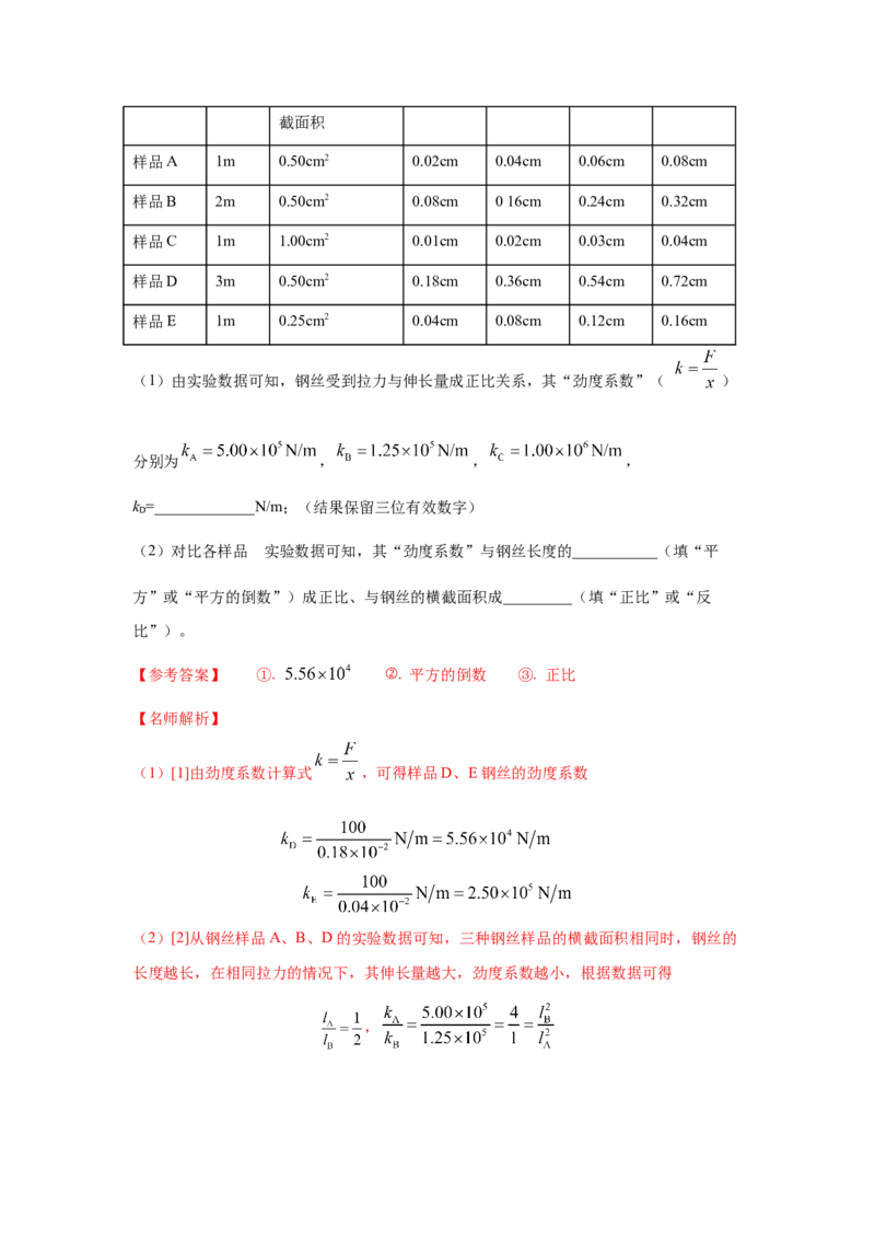 专题15.力学实验--2023高考二轮复习(解析版)_4.2025物理总复习_2023年新高复习资料_二轮复习_2023年高考物理二轮复习二十五专题精练287608825_专题15力学实验