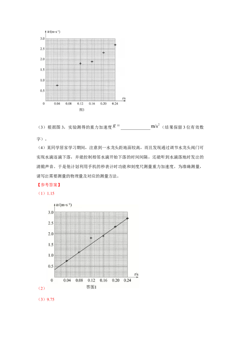 专题15.力学实验--2023高考二轮复习(解析版)_4.2025物理总复习_2023年新高复习资料_二轮复习_2023年高考物理二轮复习二十五专题精练287608825_专题15力学实验