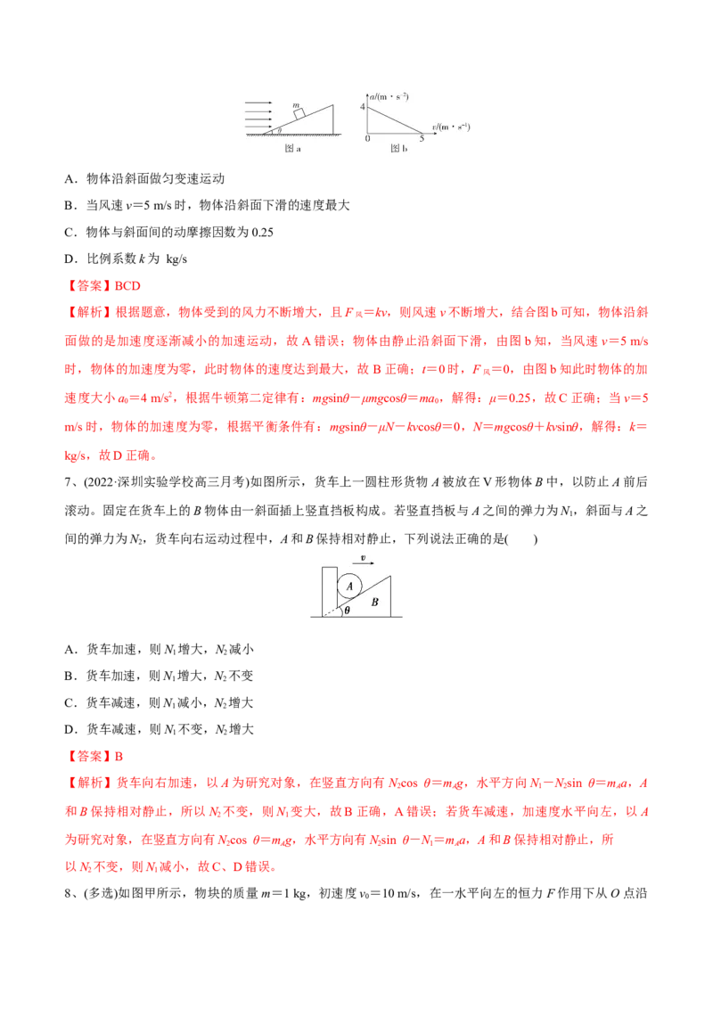 第二讲牛顿第二定律（解析版）_4.2025物理总复习_2023年新高复习资料_一轮复习_2023年高三物理一轮复习精讲精练278111462_第三章牛顿运动定律
