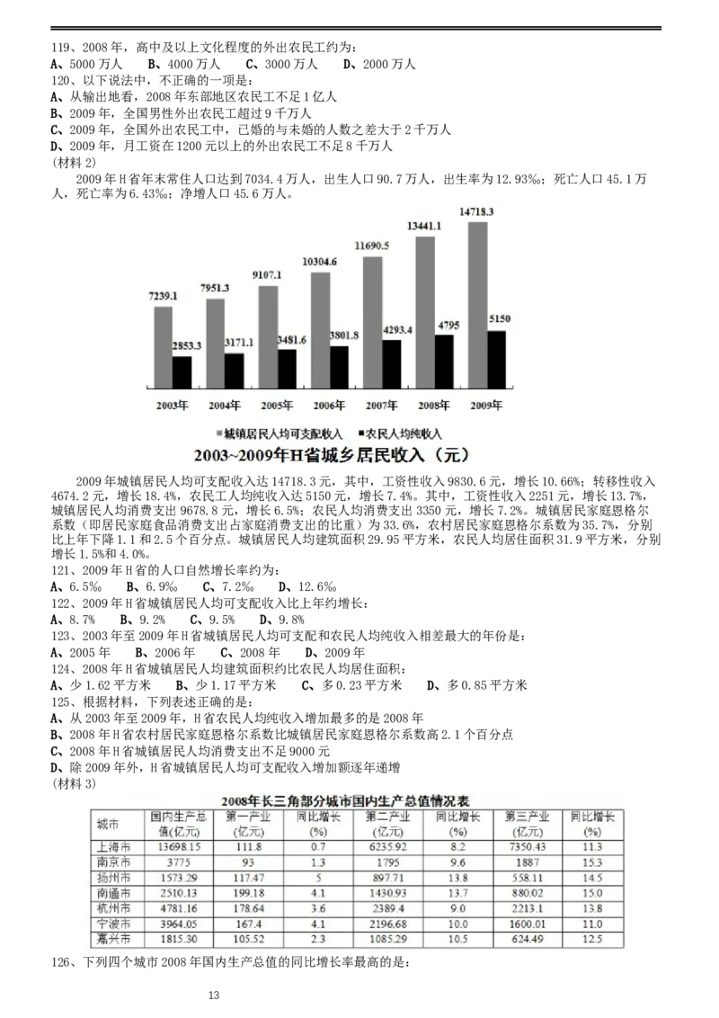 2011年0313浙江公务员考试《行测》真题_34省+国考真题_此文件夹为word版,不推荐使用_此word版为,不推荐使用_此word版为,不推荐使用_浙江公务员考试真题word版