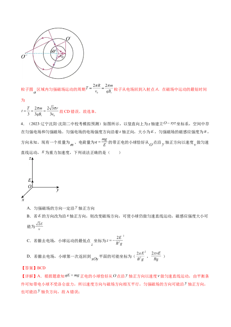 第53讲带电粒子在复合场中的运动（练习）（解析版）_4.2025物理总复习_2024年新高考资料_1.2024一轮复习_2024年高考物理一轮复习讲练测（新教材新高考）