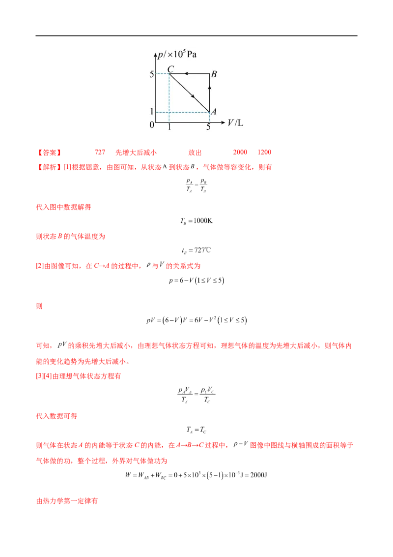 专题34固体、液体和气体&mdash;&mdash;全攻略备战2023年高考物理一轮重难点复习（解析版）_4.2025物理总复习_2023年新高复习资料_一轮复习_全攻略备战2023年高考物理一轮重难点复习