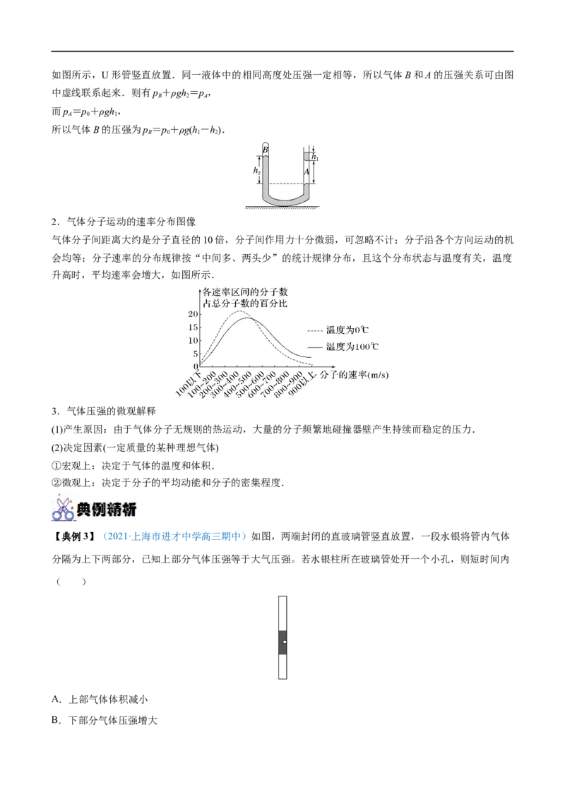 专题34固体、液体和气体&mdash;&mdash;全攻略备战2023年高考物理一轮重难点复习（解析版）_4.2025物理总复习_2023年新高复习资料_一轮复习_全攻略备战2023年高考物理一轮重难点复习
