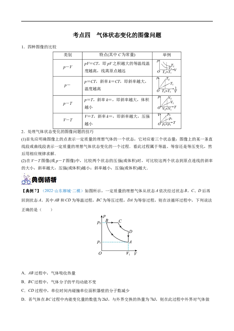专题34固体、液体和气体&mdash;&mdash;全攻略备战2023年高考物理一轮重难点复习（解析版）_4.2025物理总复习_2023年新高复习资料_一轮复习_全攻略备战2023年高考物理一轮重难点复习