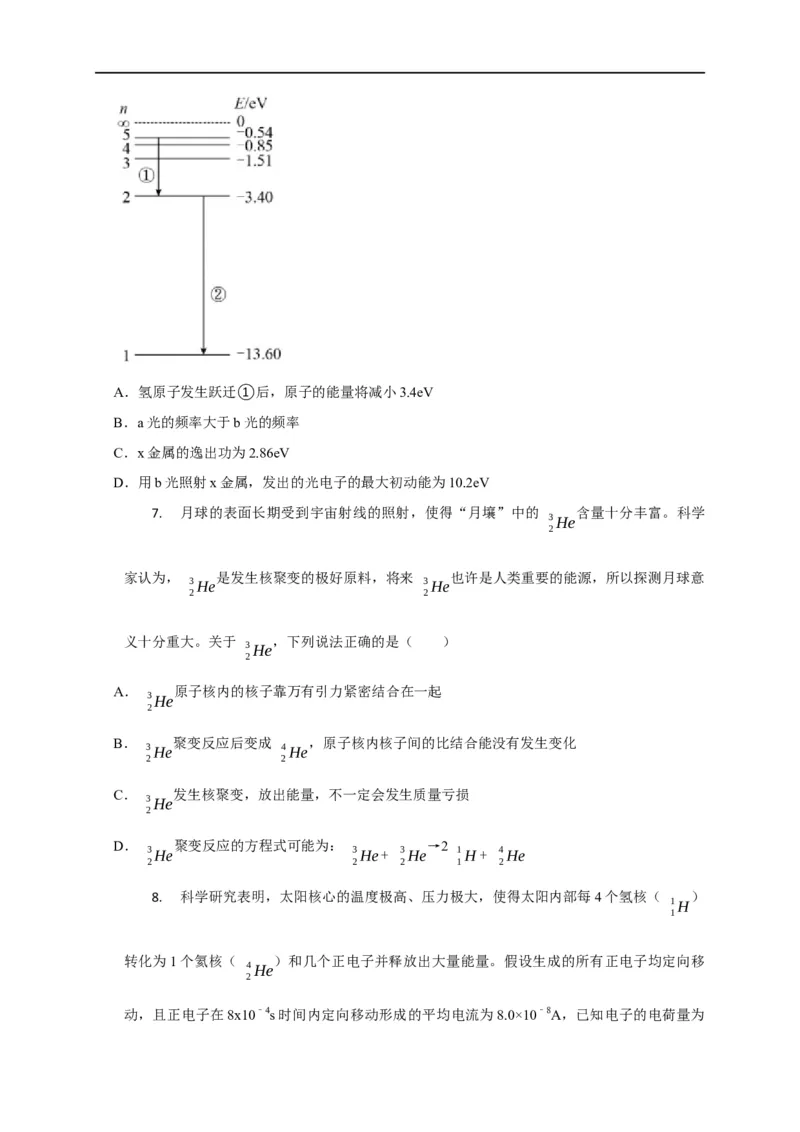 第101讲原子与原子核（玻尔模型与核反应）（原卷版）_4.2025物理总复习_2023年新高复习资料_专项复习_2023届高三物理高考复习101微专题模型精讲精练