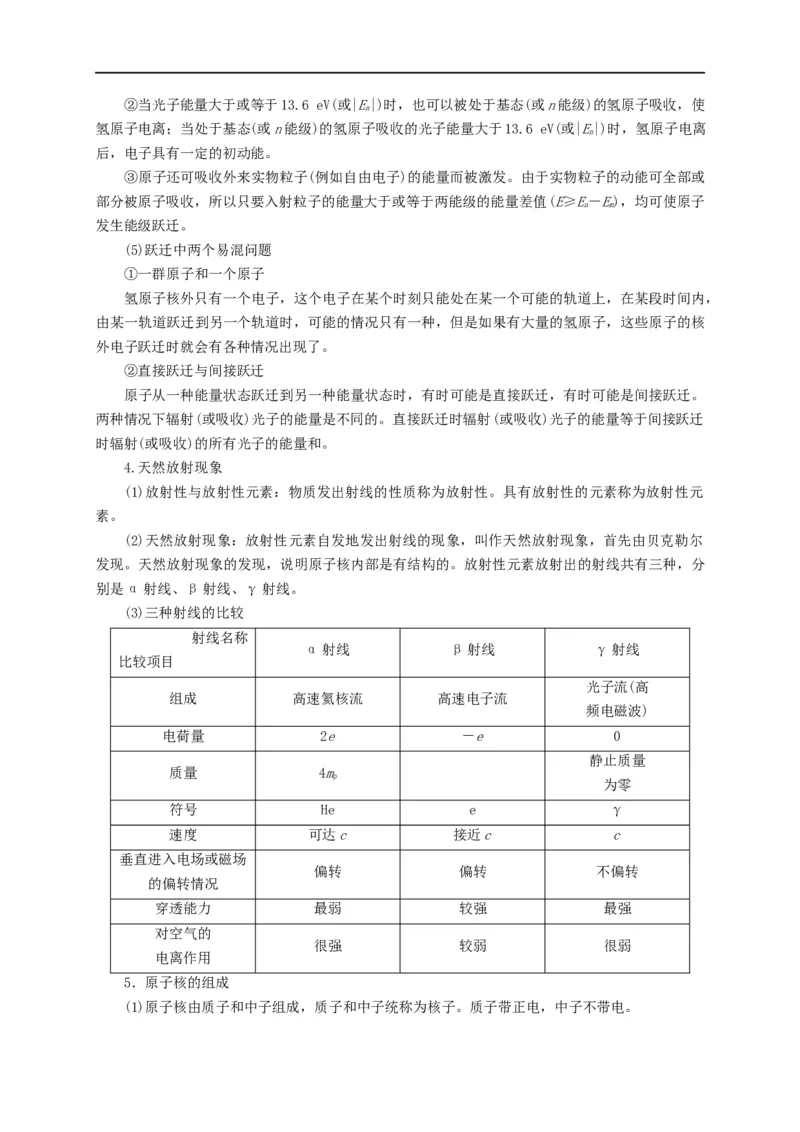 第101讲原子与原子核（玻尔模型与核反应）（原卷版）_4.2025物理总复习_2023年新高复习资料_专项复习_2023届高三物理高考复习101微专题模型精讲精练